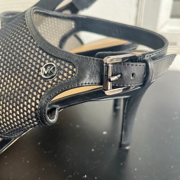 Michael Kors Women's Leilah Mesh Ankle Strap Heels Size 10 - Picture 8 of 13